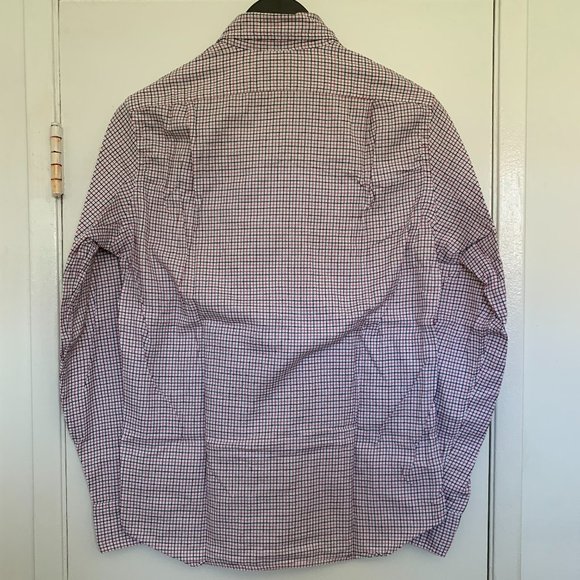 Pre-owned Men's J Crew tattersall plaid Flannel Size Small - Picture 5 of 9